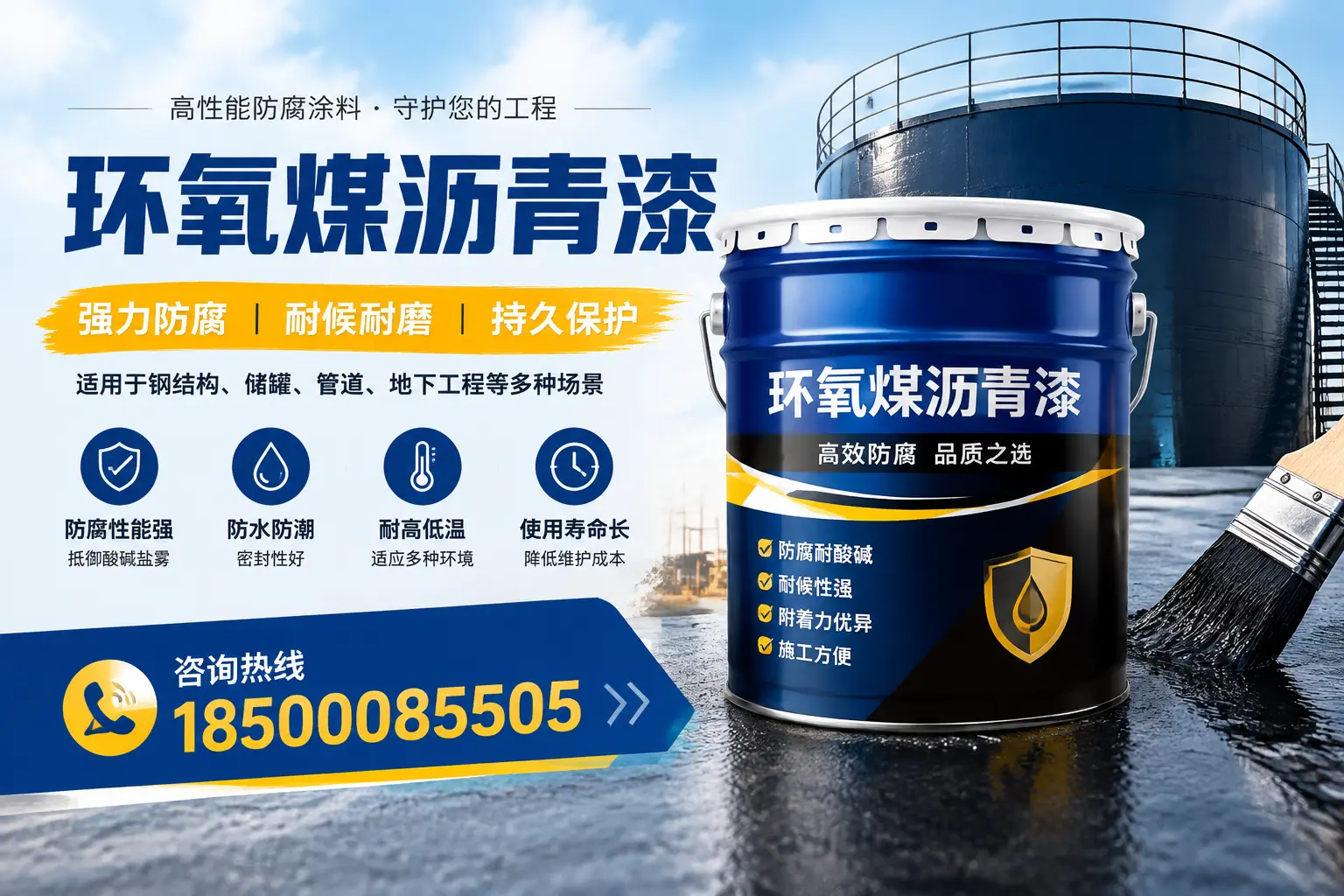 环氧煤沥青漆在工业中的应用,贺州企业的选择